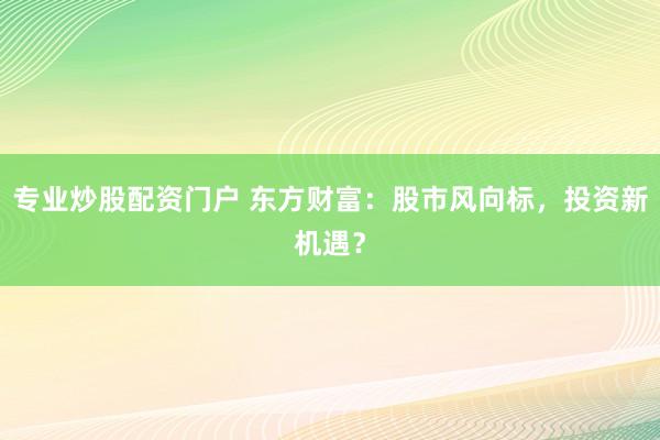 专业炒股配资门户 东方财富：股市风向标，投资新机遇？
