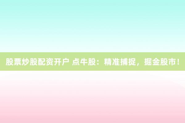 股票炒股配资开户 点牛股：精准捕捉，掘金股市！