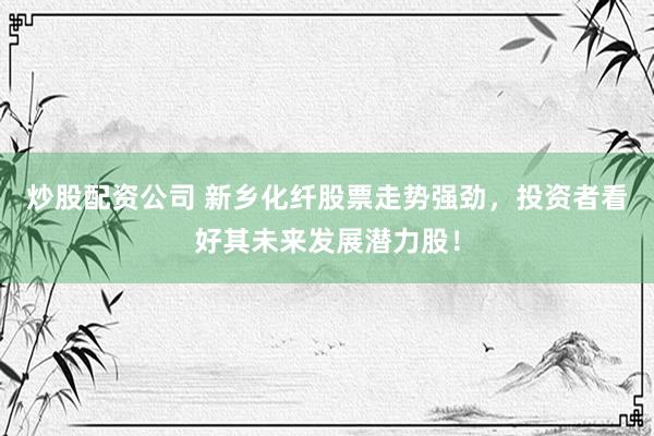 炒股配资公司 新乡化纤股票走势强劲，投资者看好其未来发展潜力股！
